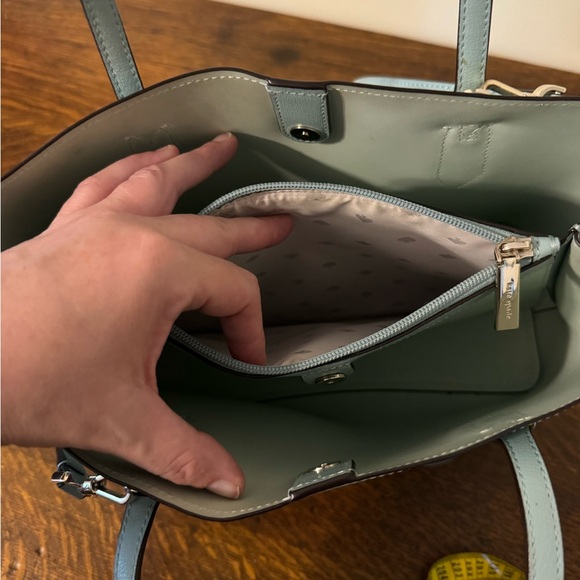 Kate Spade Robin Egg Blue purse - Picture 5 of 7